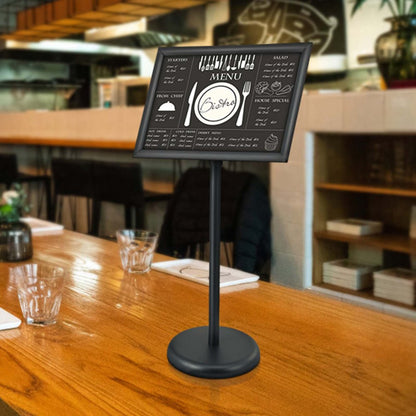 SW-02 - Durable 11x17 Inch VEVOR Aluminum Sign Holder in Black