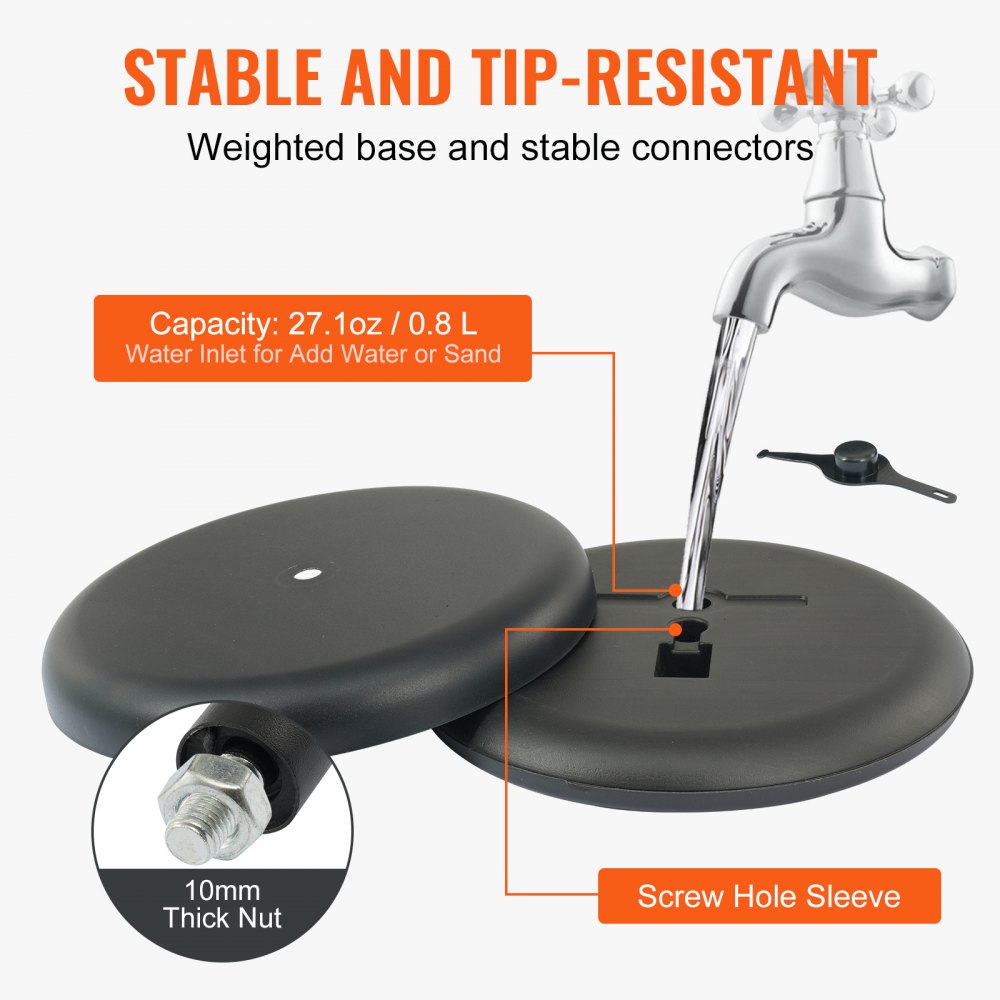 SW-01 - Adjustable 32.3-49.2" Aluminum Sign Holder for 8.5" x 11" Inserts