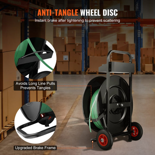 DPC400 - Robust Strapping Cart for 16" x 16" & 8" x 8" Rolls