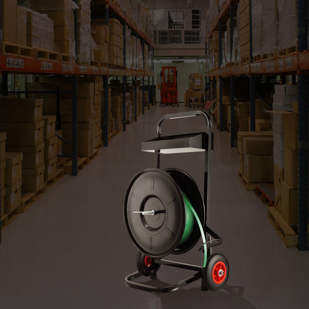 DPC200 - Durable VEVOR Strapping Cart for 8" PP/PET Rolls