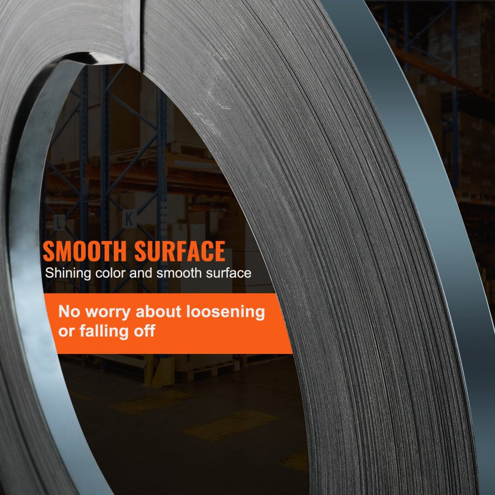 GD1905 - Heavy-Duty 3/4" Steel Strapping Roll, 1640' Length, Water-Resistant