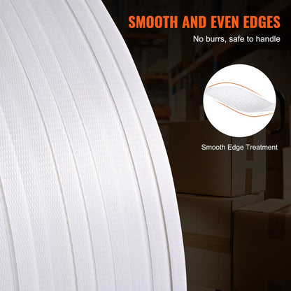 PP3000 - Durable 1/2" VEVOR Strapping Roll, 9900' Length for Heavy Packing