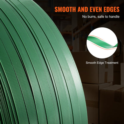 PET1200 - Durable 0.63" Polyester Strapping Roll for Heavy Packing