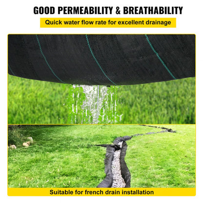 TGB-6522 - 12.5x50ft Tear-Proof Geotextile Fabric for Erosion Control