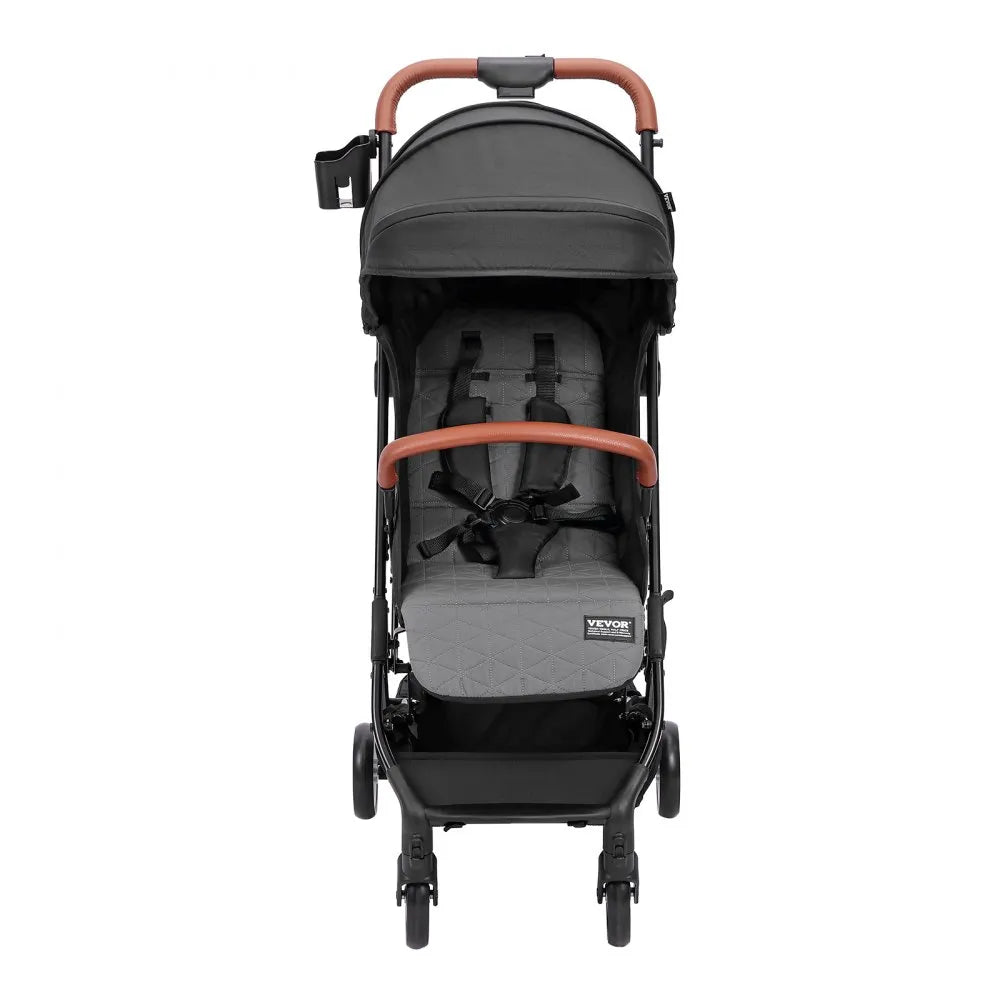 C628 - Adjustable Infant Stroller with Bassinet Mode, Black, 33 lbs