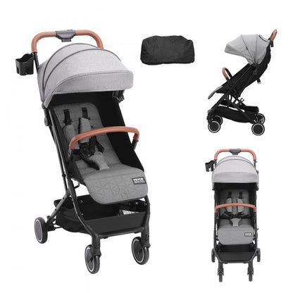 C628 - Adjustable Dark Grey Baby Stroller, Newborn to Toddler