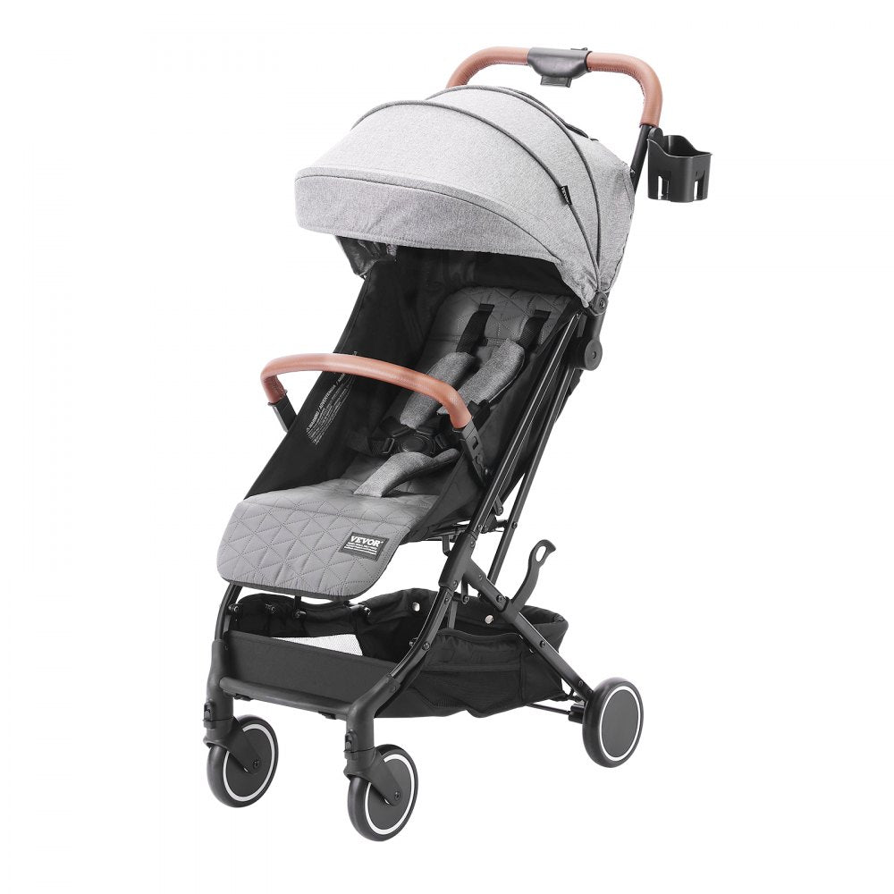 C628 - Adjustable Dark Grey Baby Stroller, Newborn to Toddler
