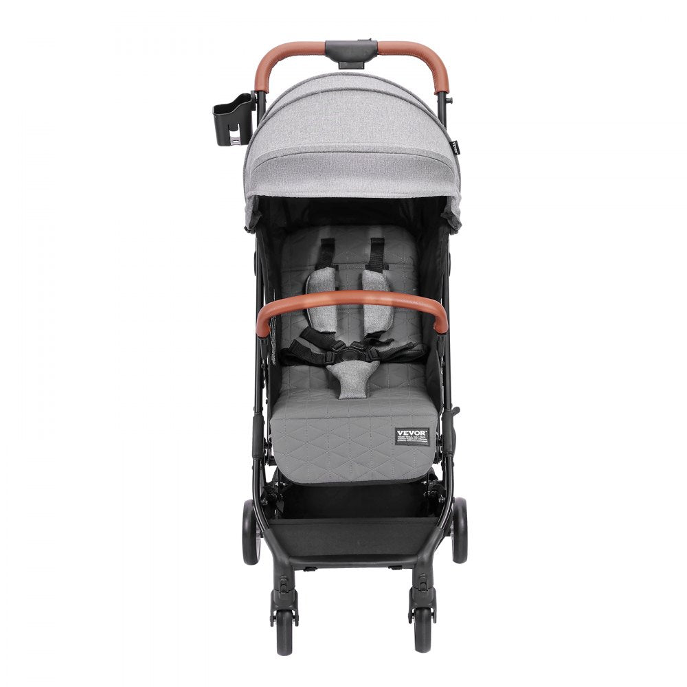 C628 - Adjustable Dark Grey Baby Stroller, Newborn to Toddler