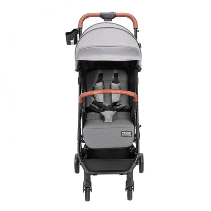 C628 - Adjustable Dark Grey Baby Stroller, Newborn to Toddler