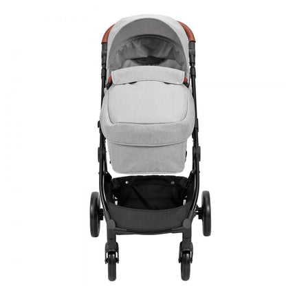 M003 - Durable Carbon Steel Baby Stroller with Bassinet & Reversible Seat