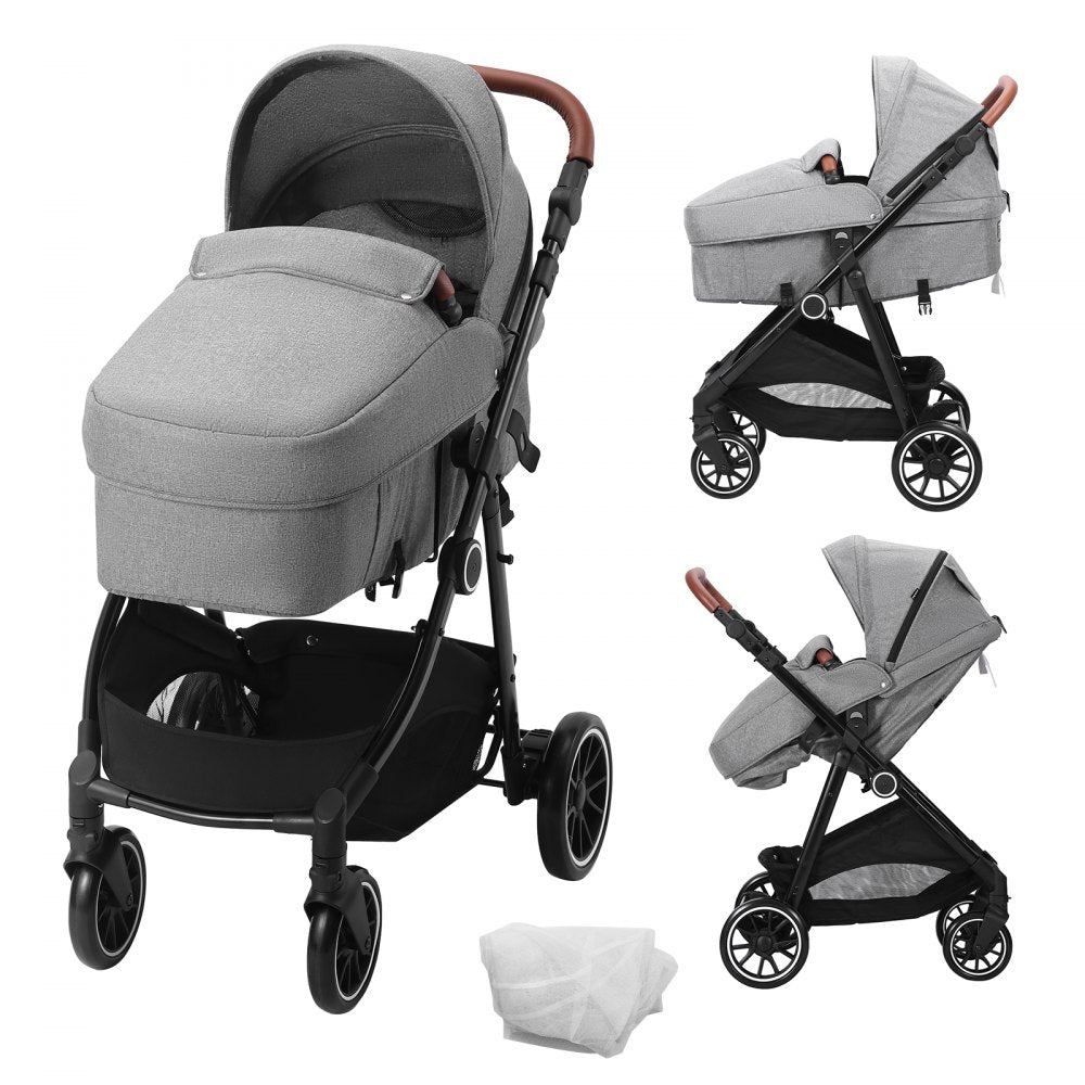 M003 - Adjustable Backrest Baby Stroller & Bassinet for Infants and Toddlers