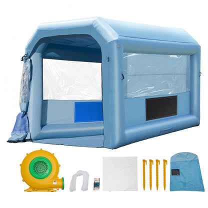 GZYJXKF04 - 13.1ft Inflatable Paint Booth for Clean & Efficient Painting