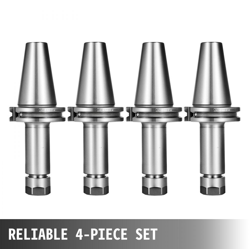 010575215787 - VEVOR CAT40 Tool Holder Set for Precision Machining (4 Pcs)
