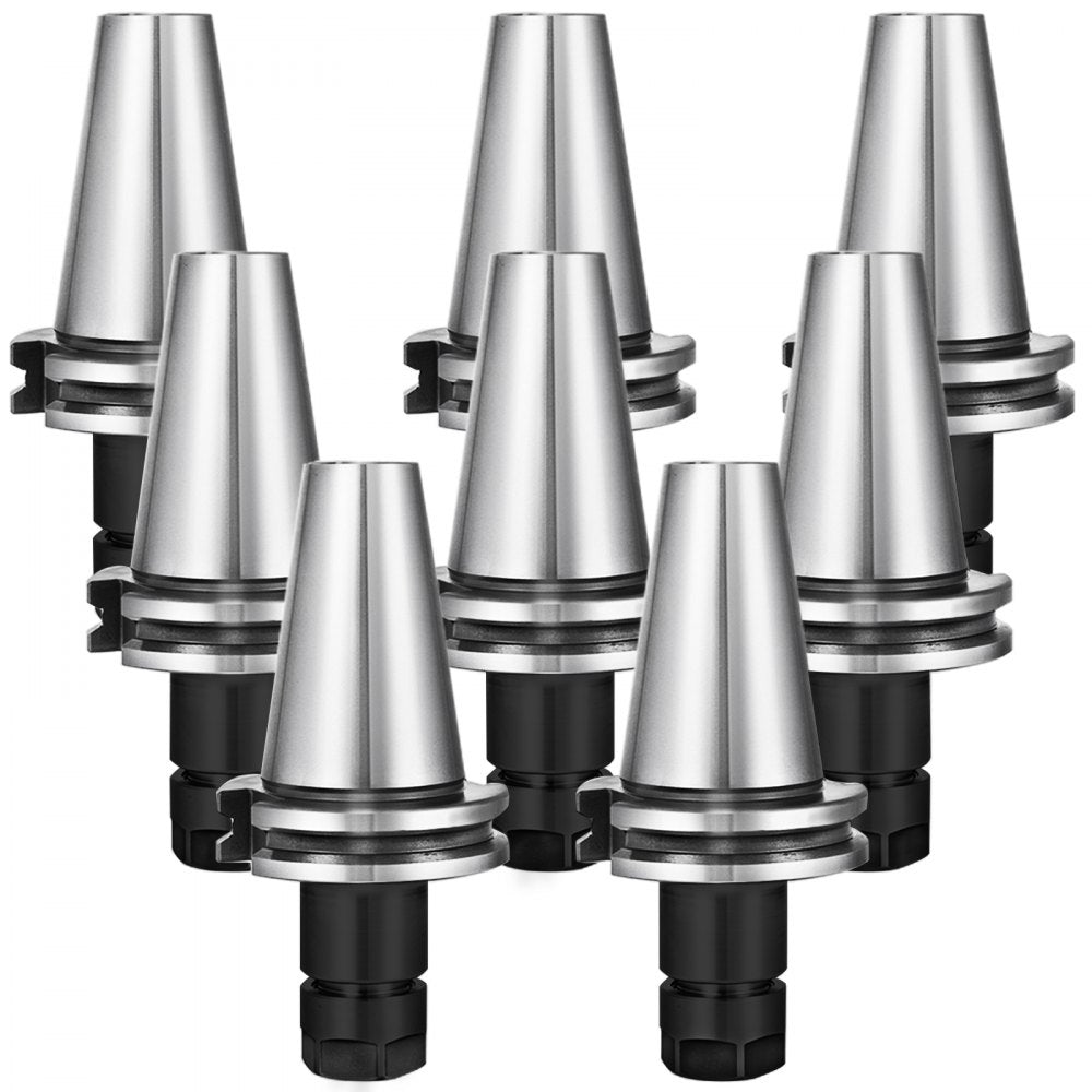 010684044253 - 8Pcs CAT40 Tool Holder Set, 70mm, Precision CNC Holders