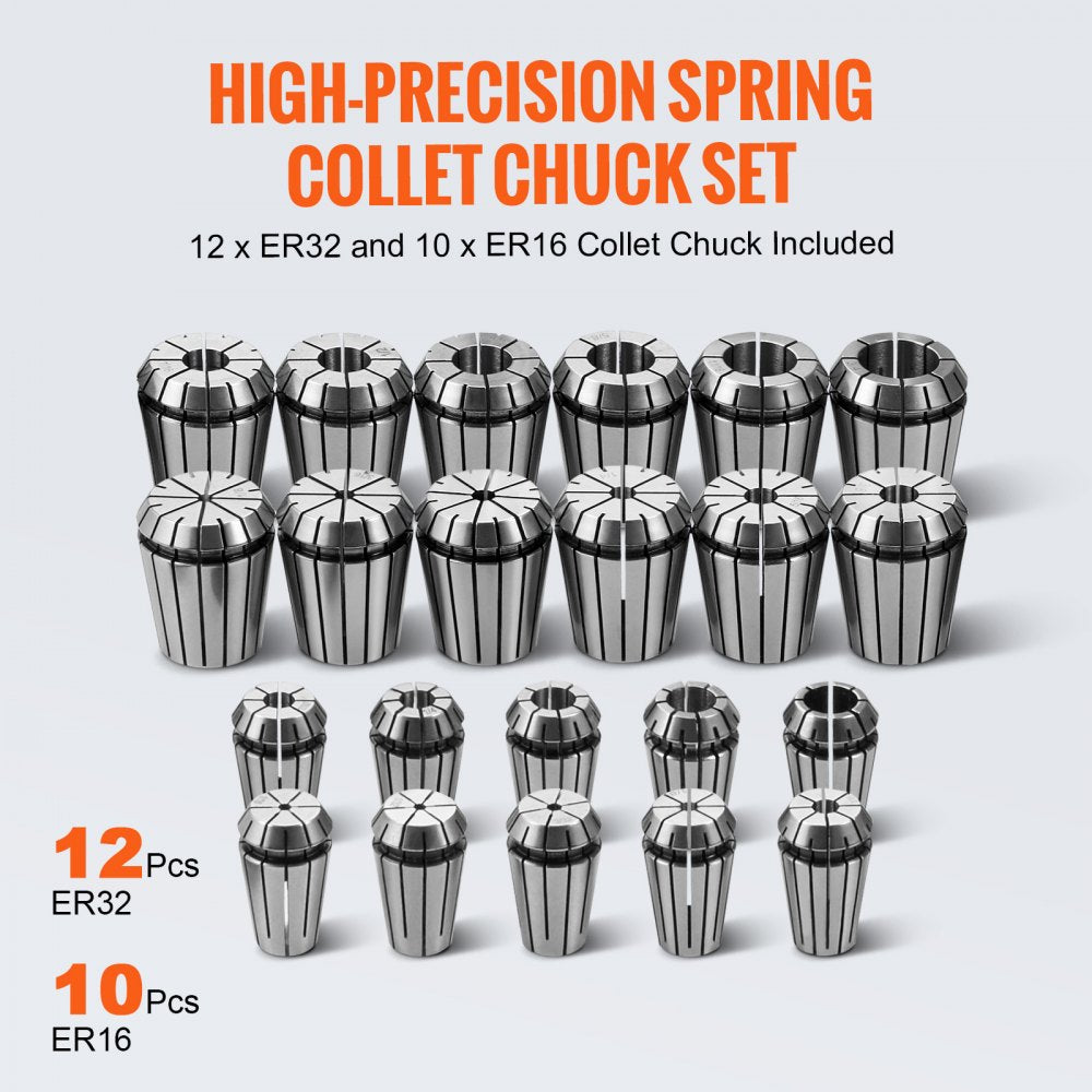 CAT4035 - Precision CAT40 Collet Holder Set with 35 Pieces for Milling