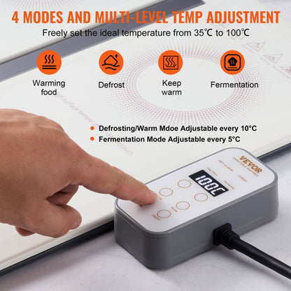 YD-302C-P-48*26L - 18.9" Portable Electric Warming Tray with Temp Control