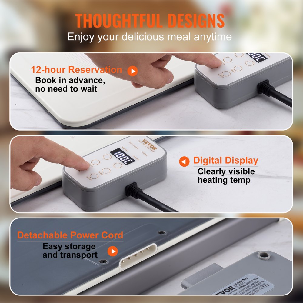 YD-302C-P-48*26L - 18.9" Portable Electric Warming Tray with Temp Control