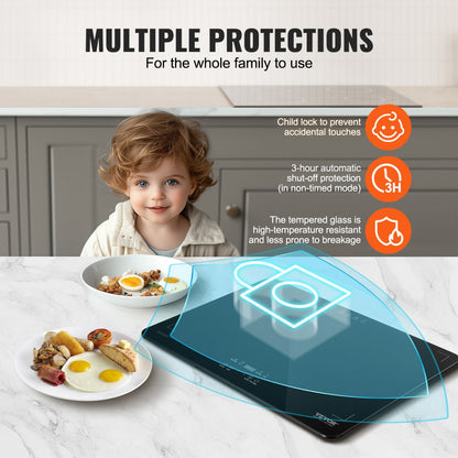 YD-302C 42+60S - Electric Warming Tray with Touch Control & Safety Features