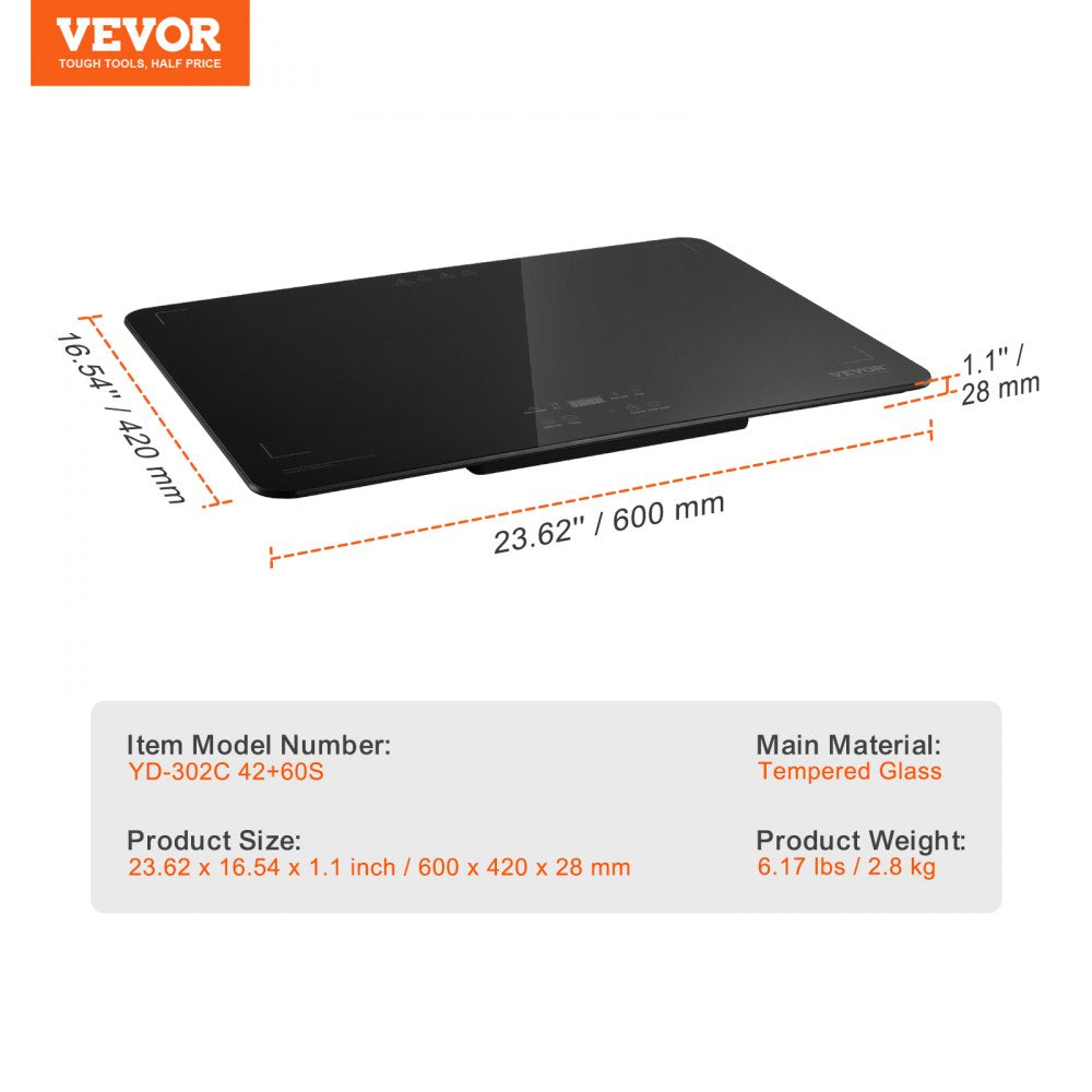 YD-302C 42+60S - Electric Warming Tray with Touch Control & Safety Features