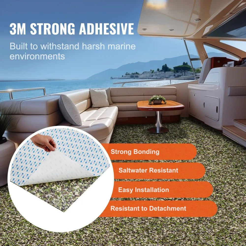 NC-20 - Easy-Apply 31.1 sq.ft EVA Boat Flooring, 94.5" x 23.6"