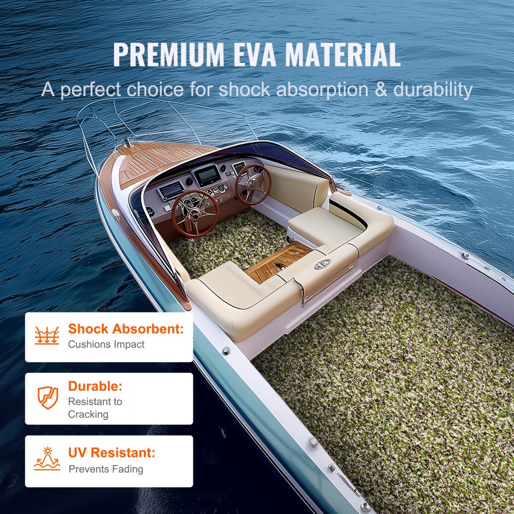 NC-20 - Non-Slip 94.5" x 35.4" EVA Boat Flooring for Marine Use