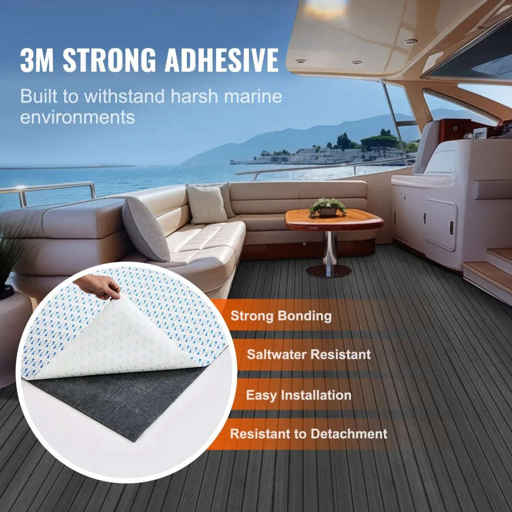 NC-14 240*60 - 94.5" Self-Adhesive EVA Foam Boat Flooring, 15.5 sq.ft