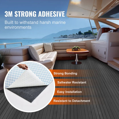 NC-14 240*60 - 94.5" Self-Adhesive EVA Foam Boat Flooring, 15.5 sq.ft
