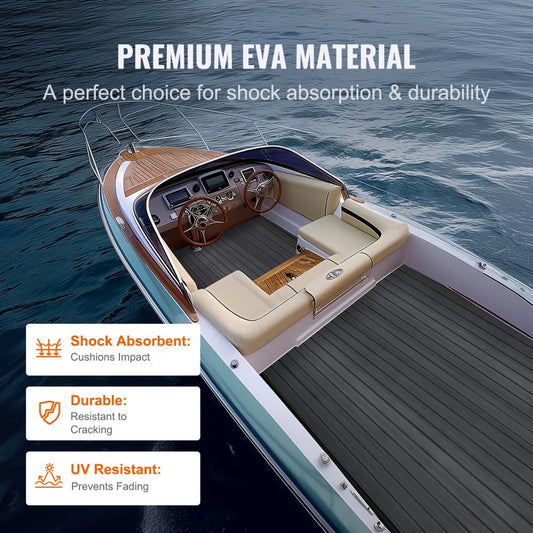 NC-14 240*60 - 94.5" Self-Adhesive EVA Foam Boat Flooring, 15.5 sq.ft