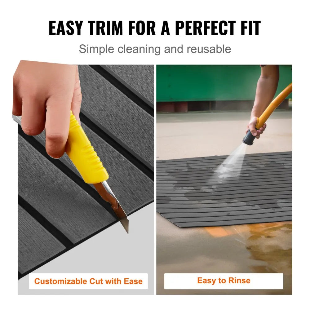 NC-14 240*60 - 94.5" Self-Adhesive EVA Foam Boat Flooring, 15.5 sq.ft