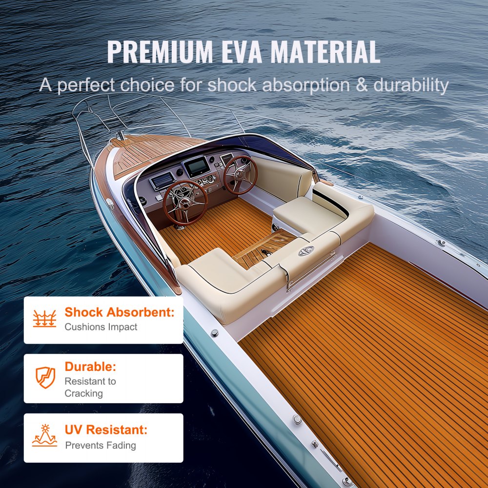 NC-3 240*116 - Non-Slip EVA Boat Flooring, 94.5" x 46" for Comfort