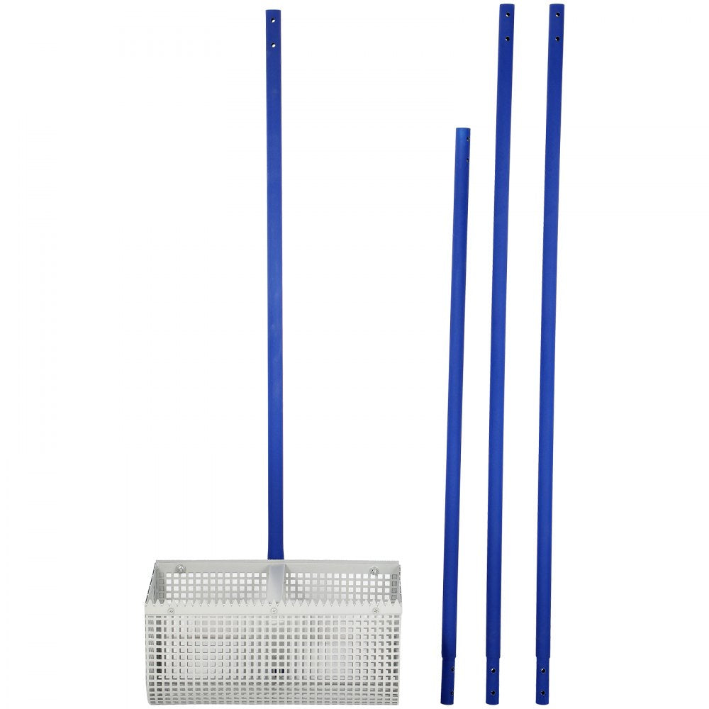 010876613353 - 165" Durable Sand Rake for Efficient Beach & Pond Cleaning