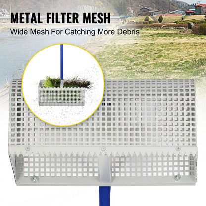 010876613353 - 165" Durable Sand Rake for Efficient Beach & Pond Cleaning