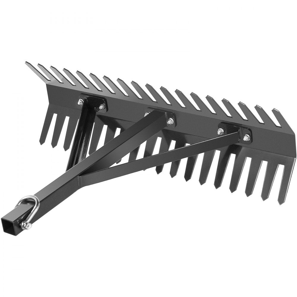 010293104150 - 24" Sturdy Iron Lake Weed Rake with 66ft Rope and Net Bag