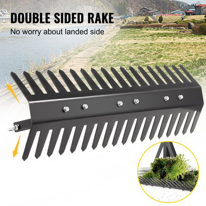 010293104150 - 24" Sturdy Iron Lake Weed Rake with 66ft Rope and Net Bag