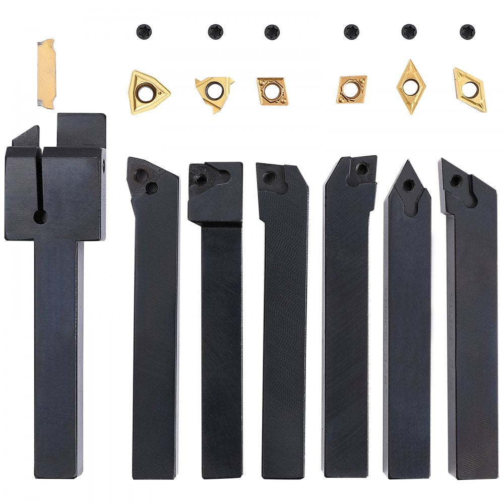 010415655061 - 7-Piece Indexable Carbide Lathe Tools for Precision Machining