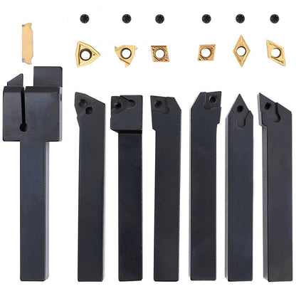 010415655061 - 7-Piece Indexable Carbide Lathe Tools for Precision Machining