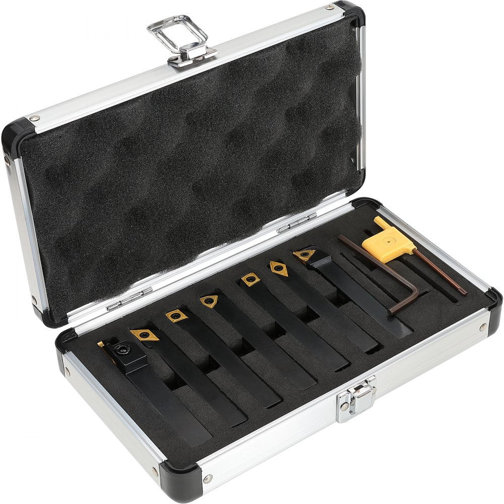 010415655061 - 7-Piece Indexable Carbide Lathe Tools for Precision Machining