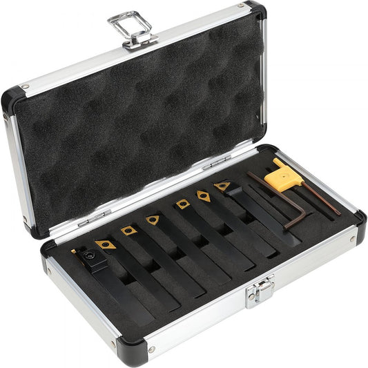 010415655061 - 7-Piece Indexable Carbide Lathe Tools for Precision Machining
