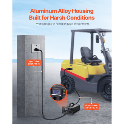 UY900C-LA2430 - 24V 30A Smart Forklift Battery Charger with OLED Display