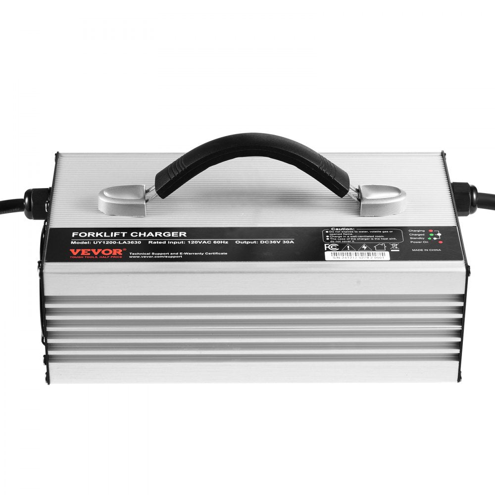 UY1200-LA3630 - 36V 30A Smart Portable Forklift Battery Charger with OLED Display