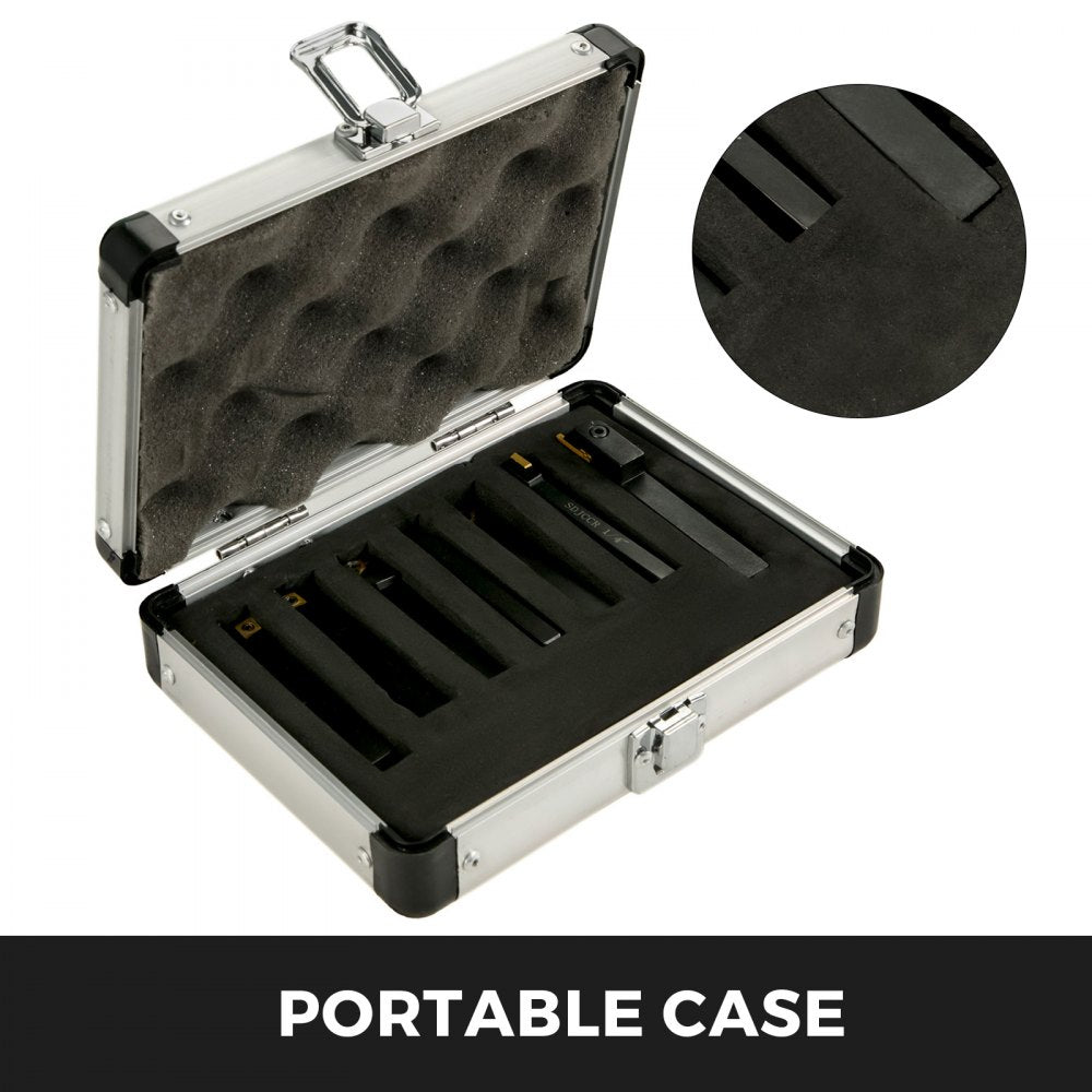 010868800587 - Precision Carbide Tool Set for Metalwork, Portable Case Included