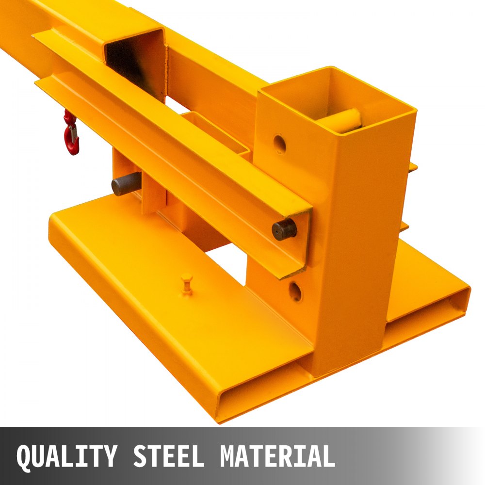 010365481709 - 6000LBS Heavy-Duty Mobile Crane with Adjustable Jib Boom