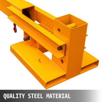 010365481709 - 6000LBS Heavy-Duty Mobile Crane with Adjustable Jib Boom