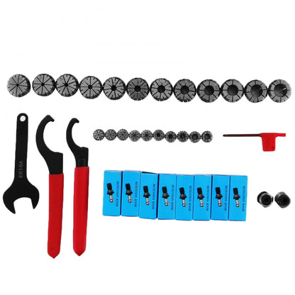 010124654028 - 22pcs Precision CAT40 Collet Set for CNC & Milling Machines