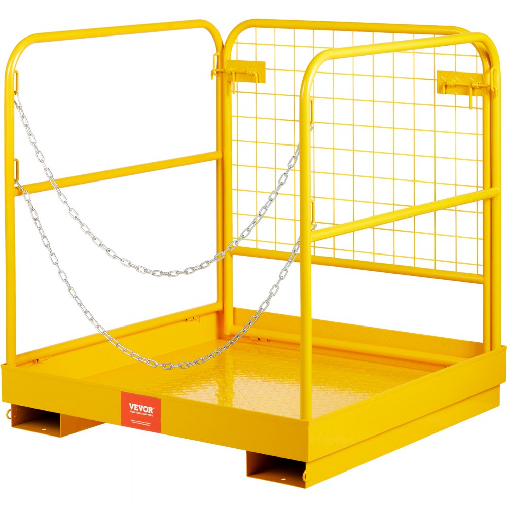 010961497870 - Heavy-Duty Safety Cage for Forklifts, 36"x36", 1200 lbs Capacity