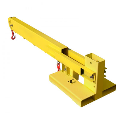 6000LBS Forklift Crane - Adjustable Dual Hook & 360° Rotate Boom