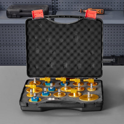 YS-0115 - 17-Piece Brake Fluid Bleeding Kit with Quick Connectors