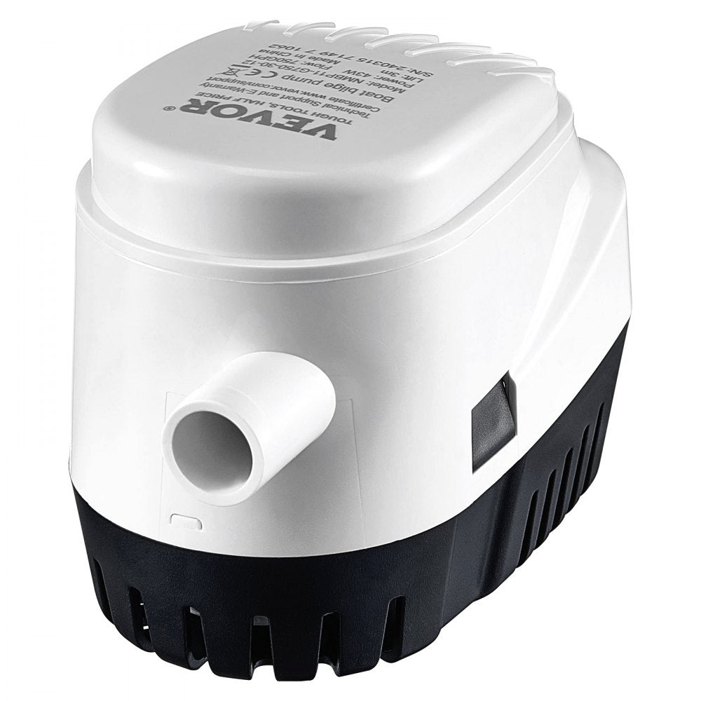 NMBP11-G750-30-12 - VEVOR 750 GPH Bilge Pump with Auto Activation