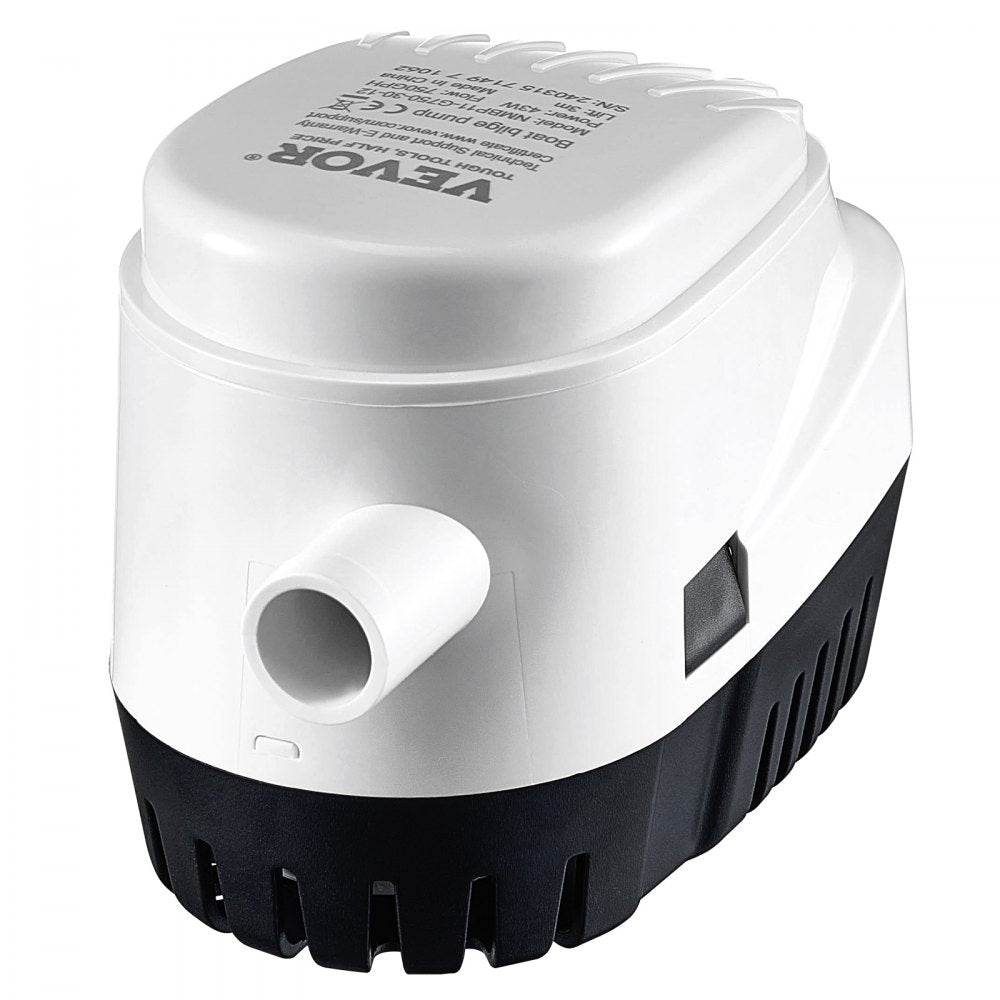 NMBP11-G750-30-12 - VEVOR 750 GPH Bilge Pump with Auto Activation