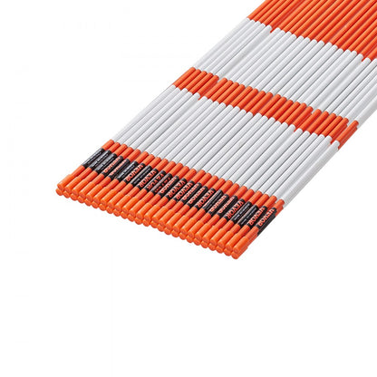 HX102 - 48" Orange Reflective Driveway Markers for Enhanced Safety